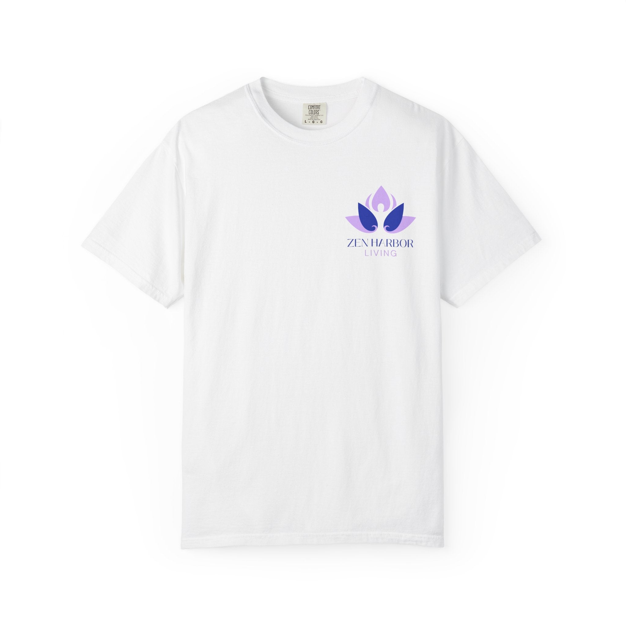 Lotus Serenity T-Shirt — 'As I Am Here' Floral Graphic Tee