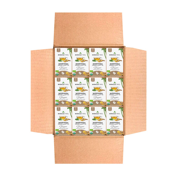 Organic Moringa Tea - Ginger - Caffeine-Free Herbal Tea