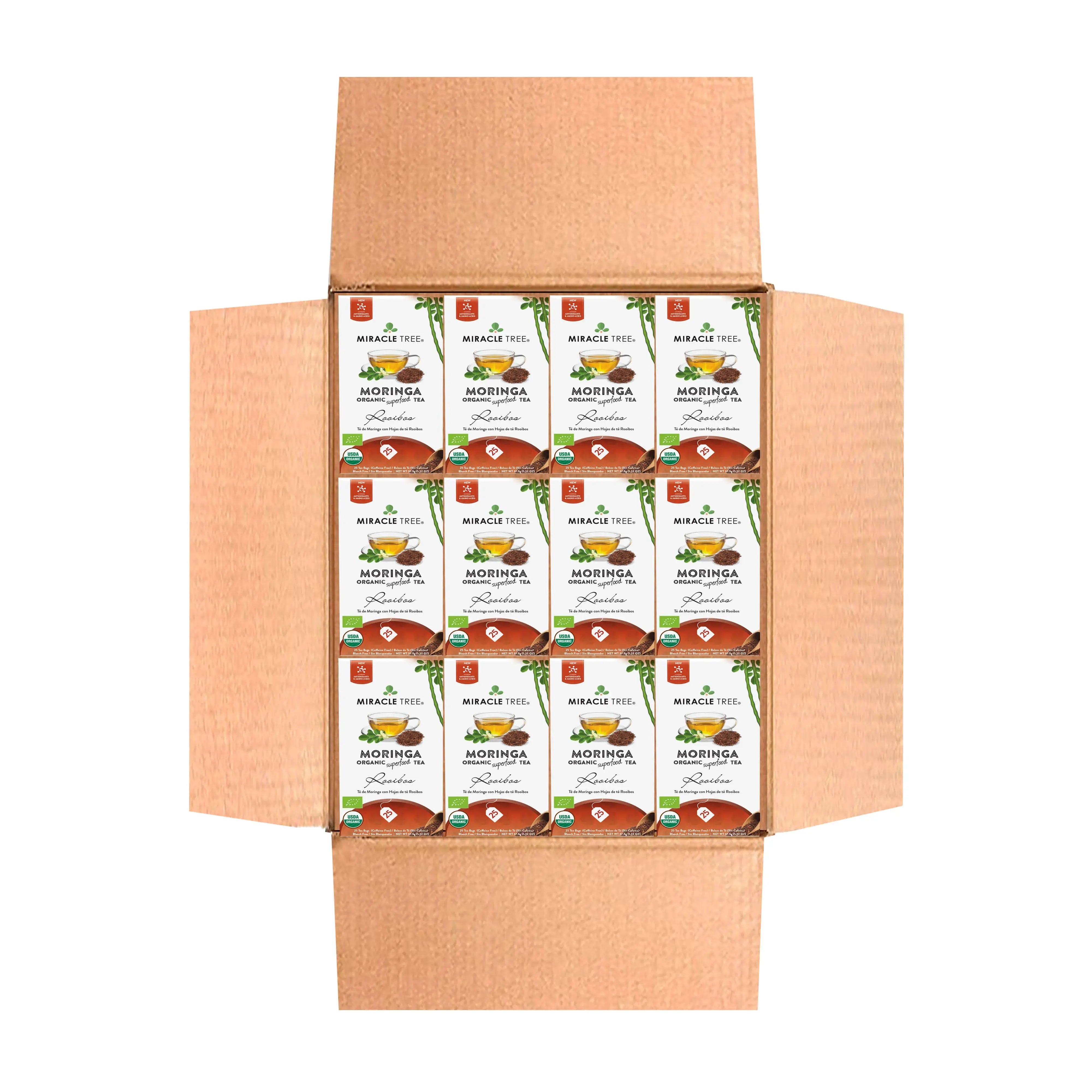 Organic Moringa Tea - Rooibos - Caffeine-Free Herbal Tea