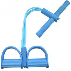 Latex Foot Pedal Resistance Pull Rope Fitness Expander with Handles