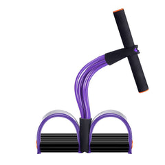 Latex Foot Pedal Resistance Pull Rope Fitness Expander with Handles