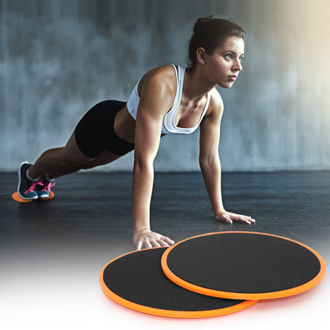 Fitness Sliding Discs Core Training Glide Plates Exercise Sliders Pair