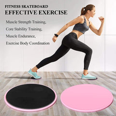 Fitness Sliding Discs Core Training Glide Plates Exercise Sliders Pair