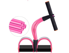 Latex Foot Pedal Resistance Pull Rope Fitness Expander with Handles