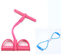 Latex Foot Pedal Resistance Pull Rope Fitness Expander with Handles