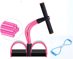 Latex Foot Pedal Resistance Pull Rope Fitness Expander with Handles