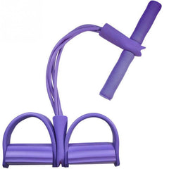Latex Foot Pedal Resistance Pull Rope Fitness Expander with Handles