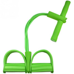 Latex Foot Pedal Resistance Pull Rope Fitness Expander with Handles