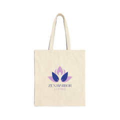 Zen Harbor Living Cotton Tote Bag – Lotus Logo Eco Shopper
