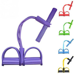 Latex Foot Pedal Resistance Pull Rope Fitness Expander with Handles