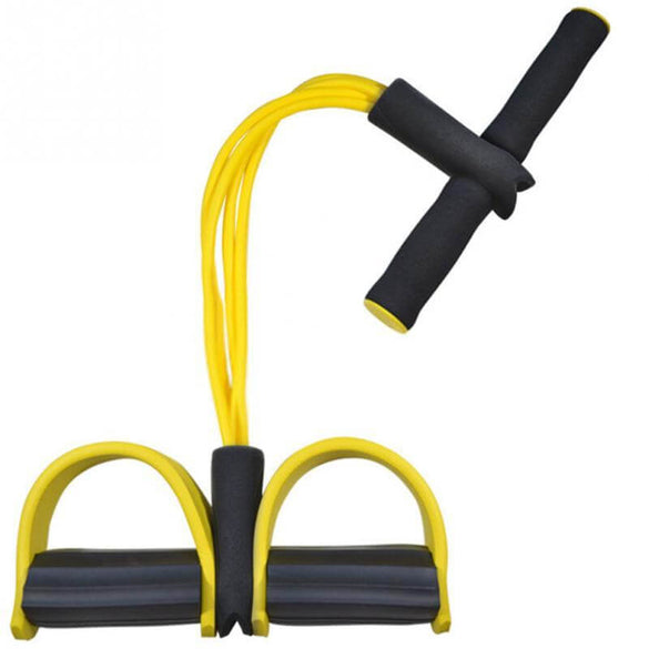 Latex Foot Pedal Resistance Pull Rope Fitness Expander with Handles