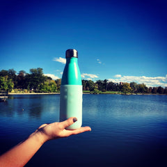 GiveGrip Silicone Water Bottle Sleeve for 17oz-24oz Thermal Bottles